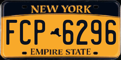 NY license plate FCP6296
