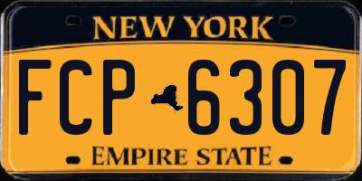 NY license plate FCP6307
