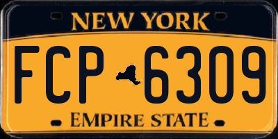 NY license plate FCP6309