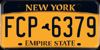 NY license plate FCP6379