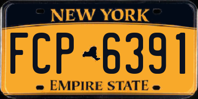 NY license plate FCP6391