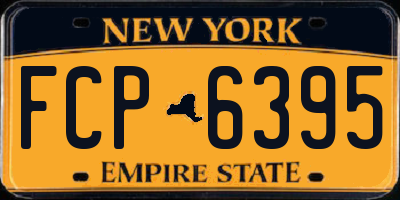 NY license plate FCP6395