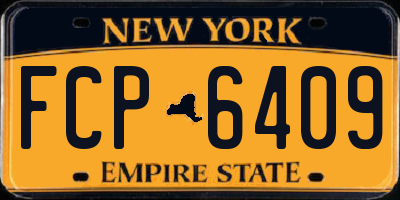 NY license plate FCP6409