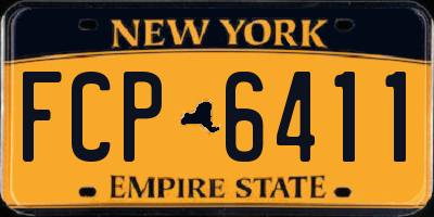NY license plate FCP6411