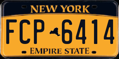 NY license plate FCP6414