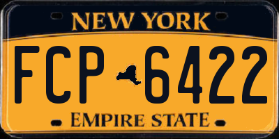 NY license plate FCP6422