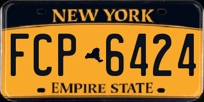 NY license plate FCP6424