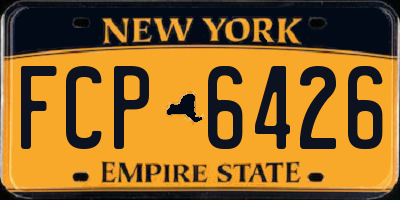 NY license plate FCP6426