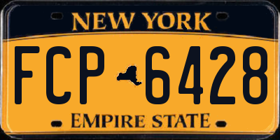 NY license plate FCP6428