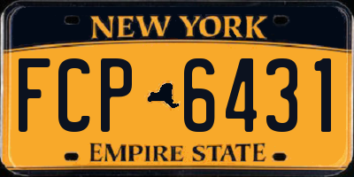NY license plate FCP6431