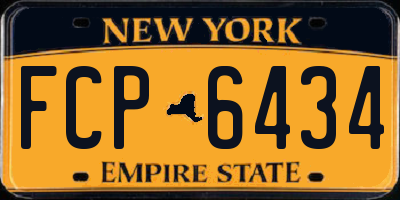 NY license plate FCP6434