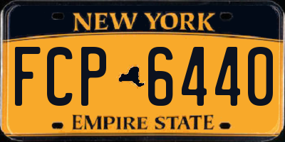 NY license plate FCP6440