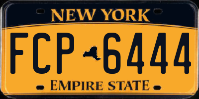 NY license plate FCP6444