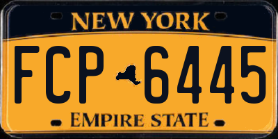 NY license plate FCP6445
