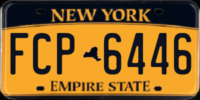NY license plate FCP6446