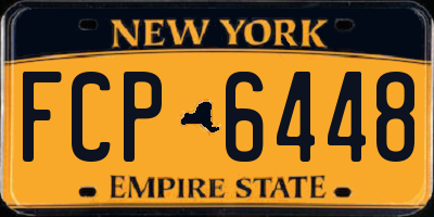 NY license plate FCP6448