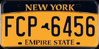 NY license plate FCP6456