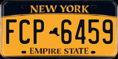 NY license plate FCP6459