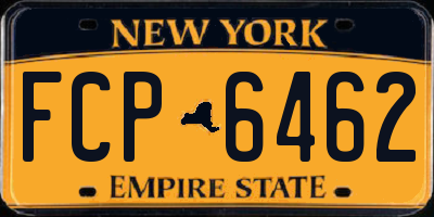 NY license plate FCP6462