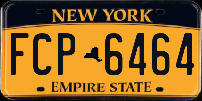 NY license plate FCP6464