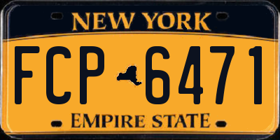 NY license plate FCP6471
