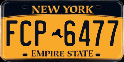 NY license plate FCP6477
