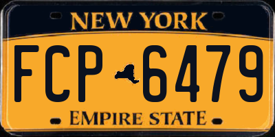 NY license plate FCP6479