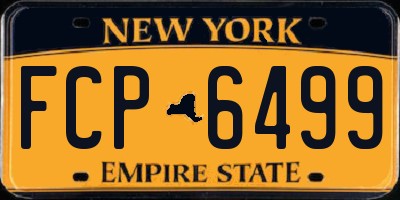 NY license plate FCP6499