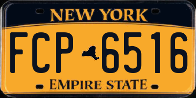 NY license plate FCP6516
