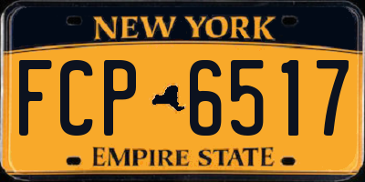 NY license plate FCP6517