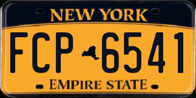 NY license plate FCP6541