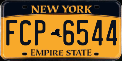 NY license plate FCP6544