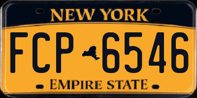 NY license plate FCP6546