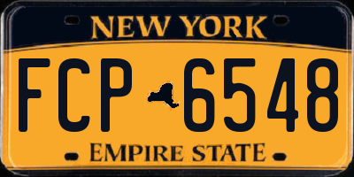 NY license plate FCP6548