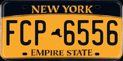 NY license plate FCP6556