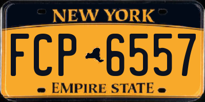 NY license plate FCP6557