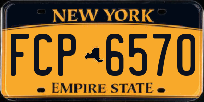 NY license plate FCP6570