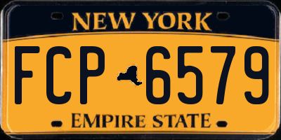 NY license plate FCP6579