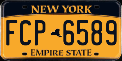 NY license plate FCP6589