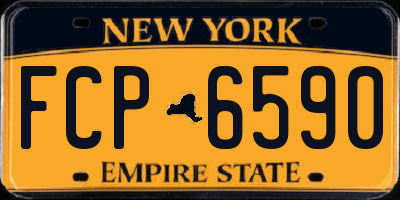 NY license plate FCP6590