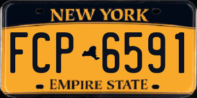 NY license plate FCP6591