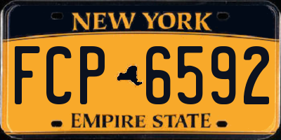 NY license plate FCP6592