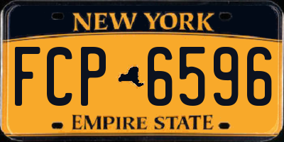 NY license plate FCP6596