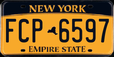 NY license plate FCP6597