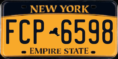 NY license plate FCP6598