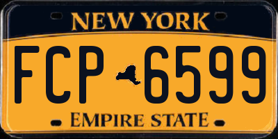 NY license plate FCP6599