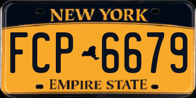 NY license plate FCP6679
