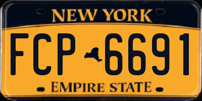 NY license plate FCP6691