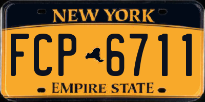 NY license plate FCP6711