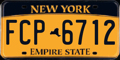 NY license plate FCP6712